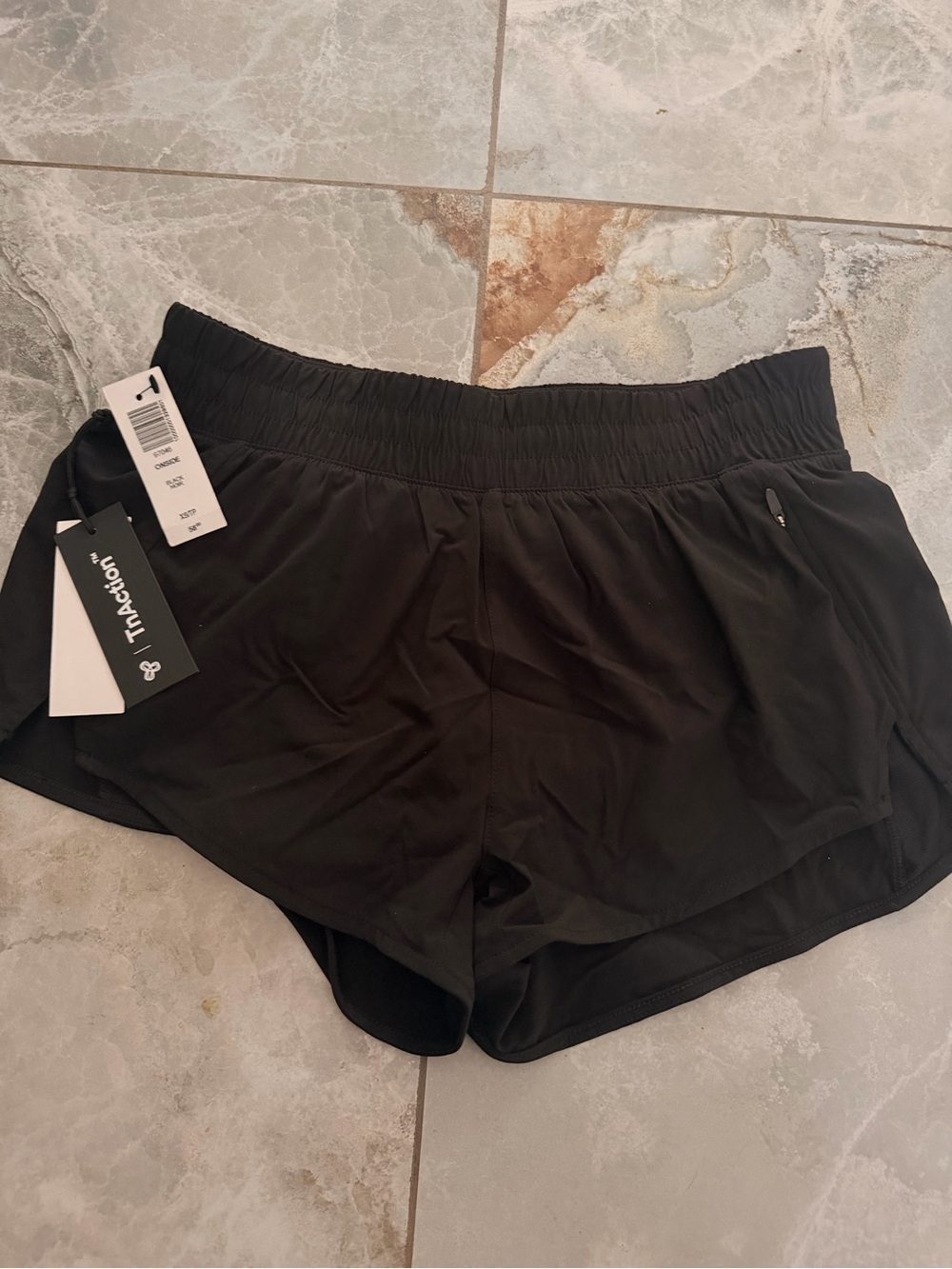 Aritzia Black Athletic Shorts with Elastic Waist